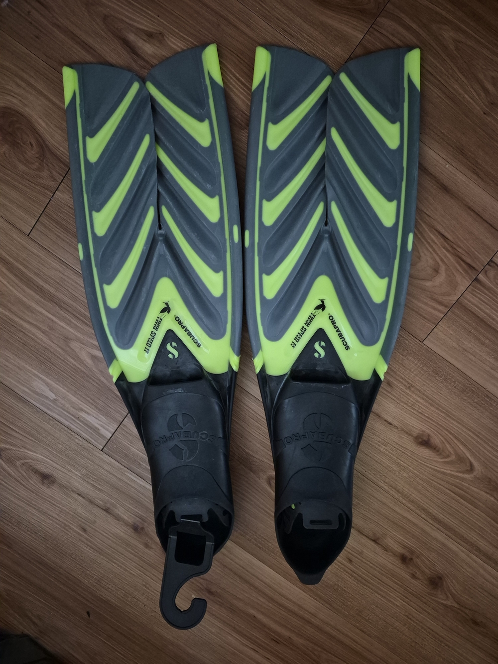 Scubapro Twin Speed Full Foot Fins Lime Green EU 40-41 US 6-7 Italy